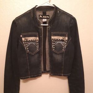Jean Jacket beads on pockets
